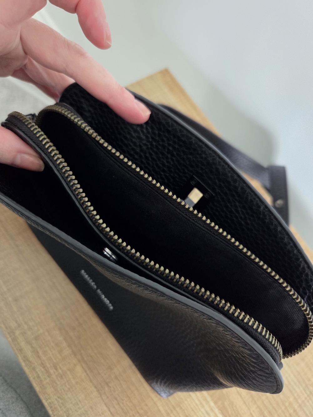 Rebecca Minkoff Black Pebbled Leather Crossbody Bag - Picture 3 of 5